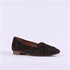 Paul Green Slip On Square Detail Loafer - Brown Suede